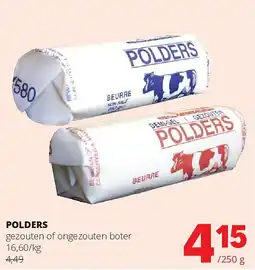 Spar POLDERS gezouten of ongezouten boter aanbieding