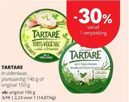 Spar TARTARE original 150 g aanbieding