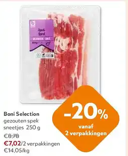 OKay Boni Selection gezouten spek sneetjes 250 g aanbieding