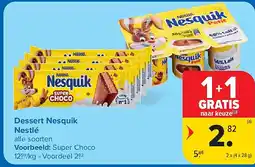 Carrefour Dessert Nesquik Nestlé aanbieding