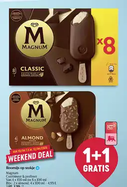Delhaize Roomijs op stokje aanbieding