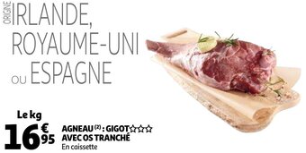 Auchan Agneau : Gigot Avec Os Tranche aanbieding