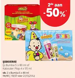 Spar IJSBOERKE Bumba 5 x 80 ml aanbieding