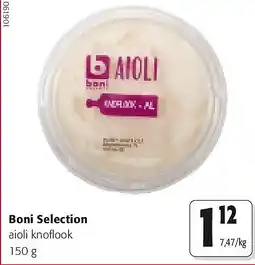 Colruyt Boni Selection aioli knoflook 150 g aanbieding