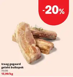 Spar traag gegaard gelakt buikspek aanbieding