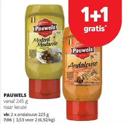 Spar PAUWELS andalouse 225 g aanbieding
