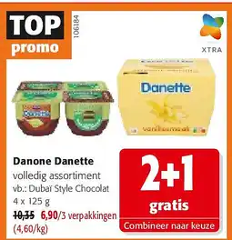 Colruyt Danone Danette Dubaï Style Chocolat 4 x 125 g aanbieding