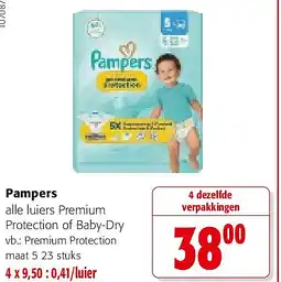 Colruyt Pampers Premium Protection maat 5 23 stuks aanbieding