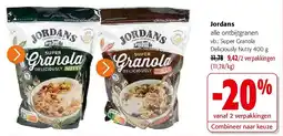 Colruyt Jordans Super Granola Deliciously Nutty 400 g aanbieding