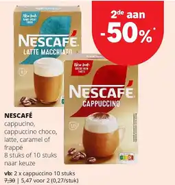 Spar NESCAFÉ cappuccino 10 stuks aanbieding