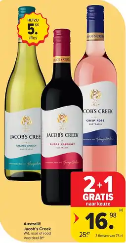 Carrefour Australië Jacob’s Creek aanbieding