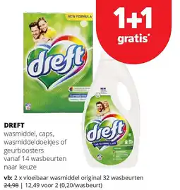 Spar DREFT vloeibaar wasmiddel original 32 wasbeurten aanbieding