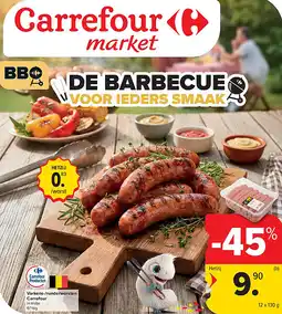 Carrefour Varkens-/runderworsten Carrefour aanbieding