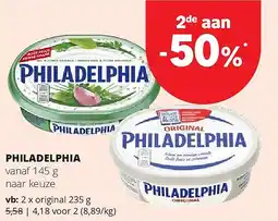 Spar PHILADELPHIA original 235 g aanbieding