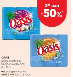 Spar OASIS tropical 6 x 33 cl aanbieding