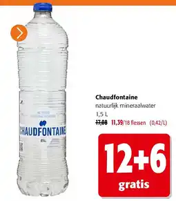 Colruyt Chaudfontaine natuurlijk mineraalwater 1,5 L aanbieding
