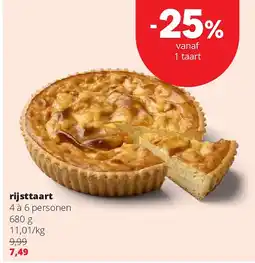 Spar rijsttaart 4 à 6 personen aanbieding