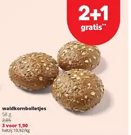 Spar waldkornbolletjes aanbieding