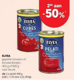Spar ELVEA pelati 400 g aanbieding