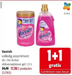 Colruyt Vanish Oxi Action vlekverwijderaar gel 1,5 L aanbieding