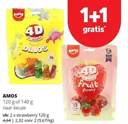 Spar AMOS strawberry 120 g aanbieding