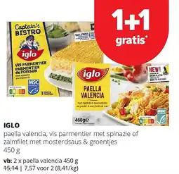 Spar IGLO paella valencia 450 g aanbieding
