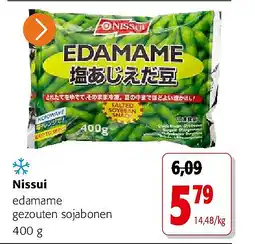 Colruyt Nissui edamame gezouten sojabonen 400 g aanbieding