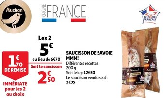 Saucisson De Savoie MMM!