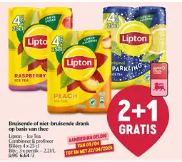 Delhaize Bruisende of niet-bruisende drank op basis van thee aanbieding