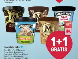 Delhaize Roomijs in beker aanbieding