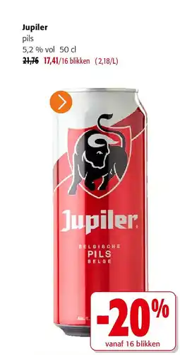 Colruyt Jupiler pils 5,2 % vol 50 cl aanbieding