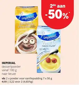 Spar IMPERIAL poeder voor vanillepudding 7 x 50 g aanbieding