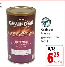 Colruyt Graindor Intense gemalen koffie 500 g aanbieding