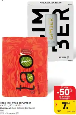Carrefour Thee Tao, Vitao en Gimber aanbieding