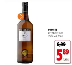 Colruyt Domecq Dry Sherry Fino 15 % vol 75 cl aanbieding