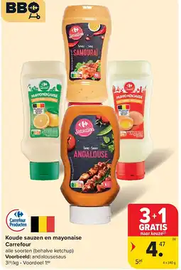 Carrefour Koude sauzen en mayonaise Carrefour aanbieding
