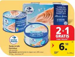 Carrefour Tonijn in blik Carrefour aanbieding