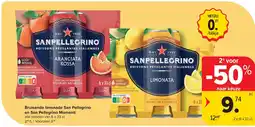 Carrefour Bruisende limonade San Pellegrino en San Pellegrino Momenti aanbieding