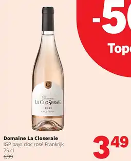 Spar Domaine La Closeraie IGP pays d’oc rosé Frankrijk 75 cl aanbieding