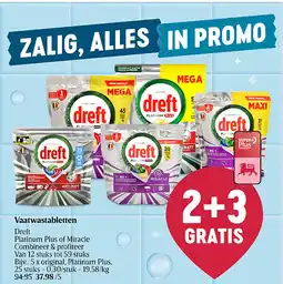 Delhaize Vaatwastabletten aanbieding