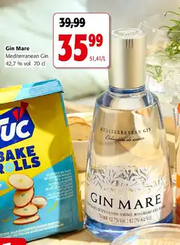 Colruyt Gin Mare Mediterranean Gin 42,7 % vol 70 cl aanbieding