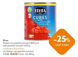 OKay Elvea blokjes van gepelde tomaten aanbieding