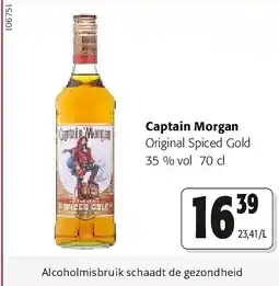 Colruyt Captain Morgan Original Spiced Gold 35 % vol 70 cl aanbieding