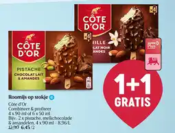 Delhaize Roomijs op stokje aanbieding