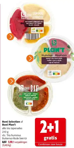 Colruyt Trio hummus Butternut-Rode biet-Ui aanbieding