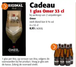 Colruyt Omer sterk blond bier 8 % vol 6 x 33 cl aanbieding
