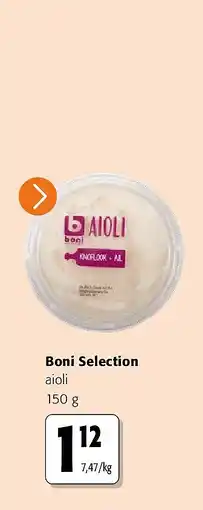 Colruyt Boni Selection aioli 150 g aanbieding
