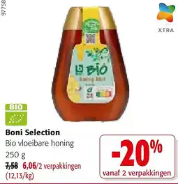 Colruyt Boni Selection Bio vloeibare honing 250 g aanbieding