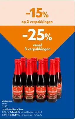 OKay Lindemans Kriek 8 x 25 cl aanbieding