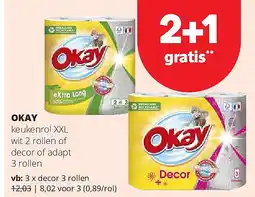 Spar OKAY decor 3 rollen aanbieding